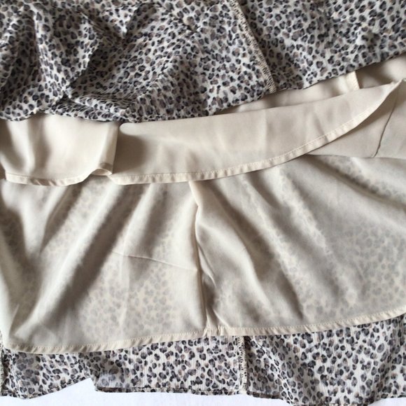 Covington grey & tan leopard print lightweight skirt - Picture 4 of 7